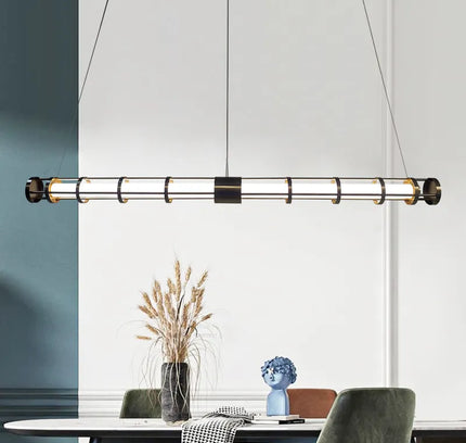Chandelier CAGE TUBA — designer chandelier, custom lighting by RODESIGNE