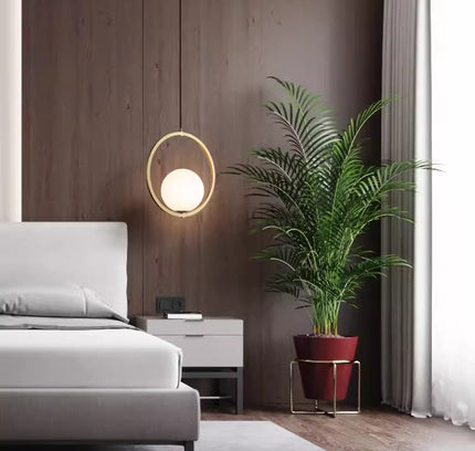 Pendant Light HOOP CIRCLE — modern pendant light, custom designer lighting by RODESIGNE