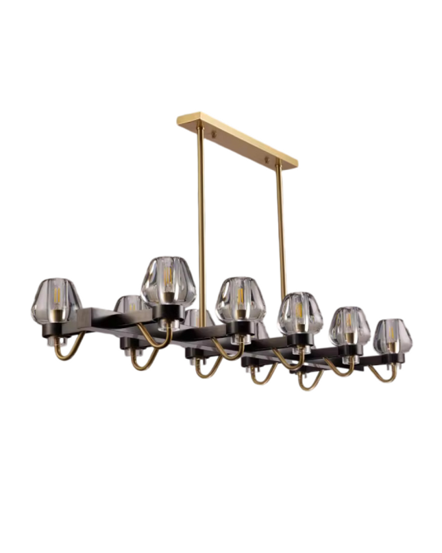 Chandelier KANTUM LONG — designer chandelier, custom lighting by RODESIGNE