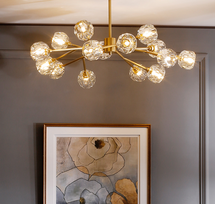 Chandelier DENOLIA by Rodesigne — brass designer chandelier, custom lighting by RODESIGNE