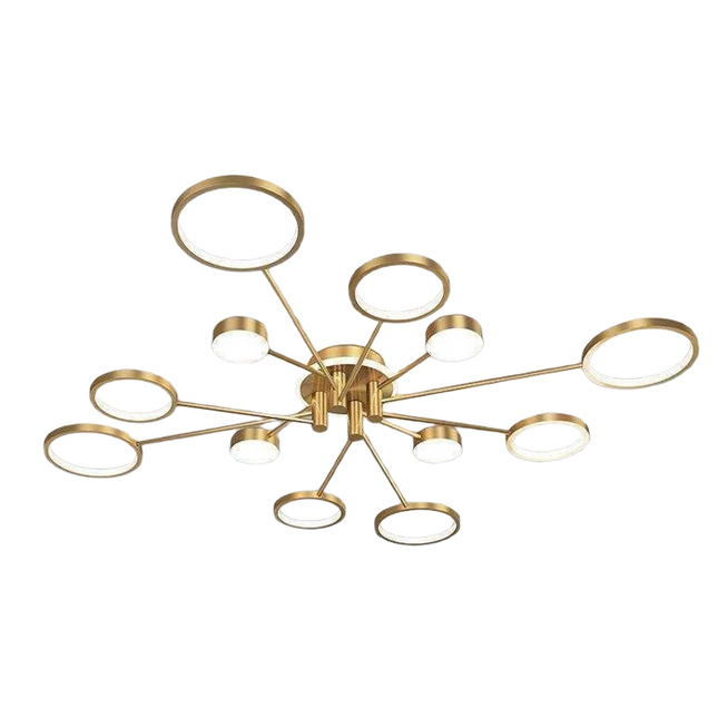 Сeiling lamp TONA by Rodesigne — brass designer piece by RODESIGNE