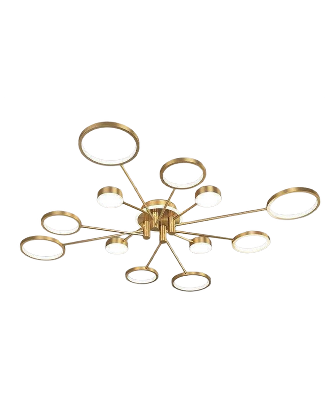 Сeiling lamp TONA by Rodesigne — brass designer piece by RODESIGNE