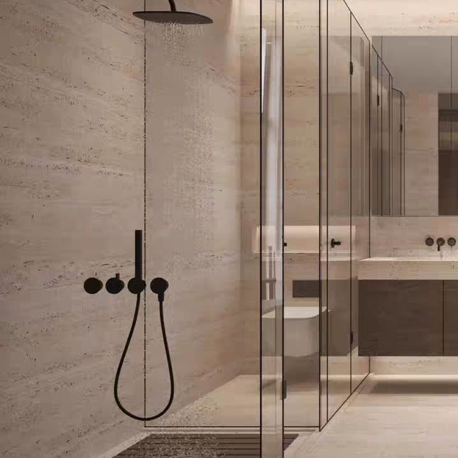Wall Panel ITALIAN TRAVERTINE — decorative acoustic wall panel, sound absorption by RODESIGNE