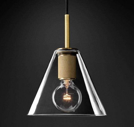 Pendant Light Utilitalre Funnel — modern pendant light, custom designer lighting by RODESIGNE