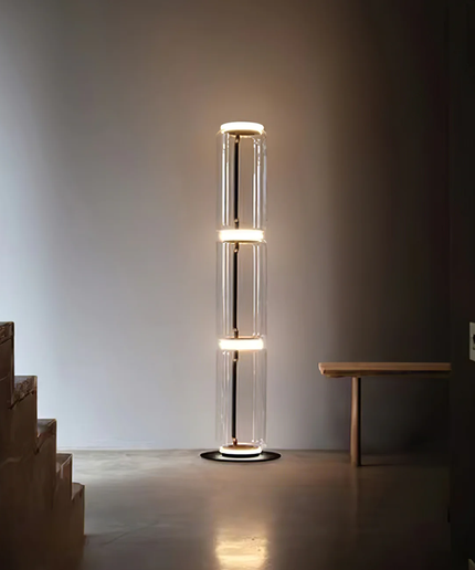 Floor lamp KRUKKE by Rodesigne — glass designer floor lamp by RODESIGNE
