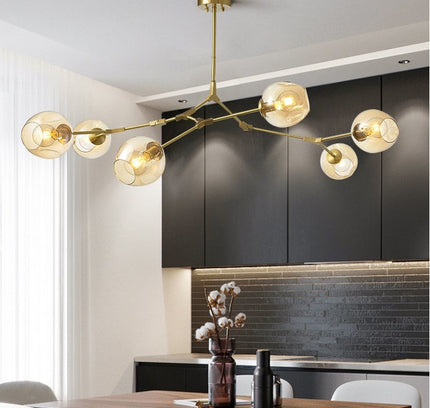 Chandelier BRANNA by Rodesigne — brass designer chandelier, custom lighting by RODESIGNE