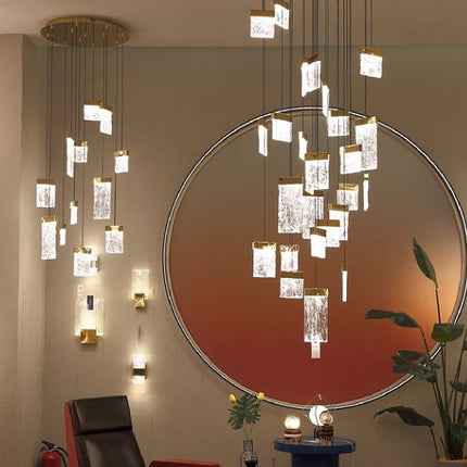 Chandelier PIERRE by Rodesigne — bronze designer chandelier, custom lighting by RODESIGNE