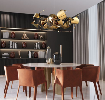 Chandelier AELLIS — designer chandelier, custom lighting by RODESIGNE