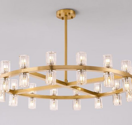 Chandelier TRENTINO by Rodesigne — brass designer chandelier, custom lighting by RODESIGNE