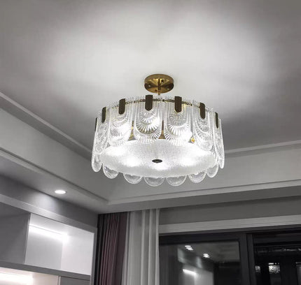 Chandelier ERNESTA — glass designer chandelier, custom lighting by RODESIGNE