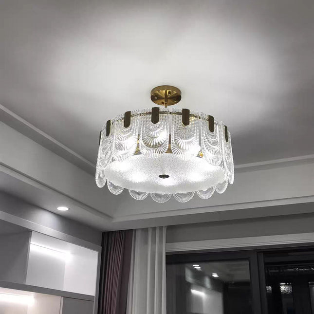 Chandelier ERNESTA — glass designer chandelier, custom lighting by RODESIGNE