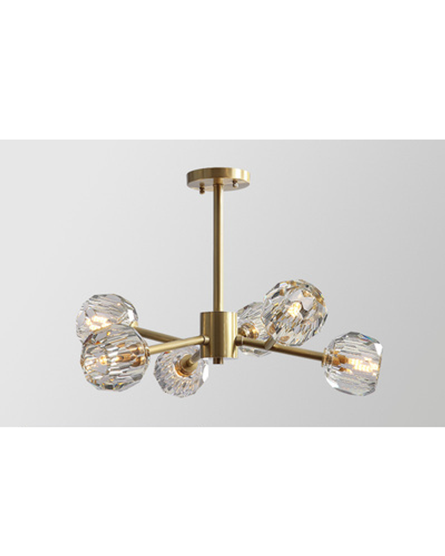 Chandelier DENOLIA by Rodesigne — brass designer chandelier, custom lighting by RODESIGNE