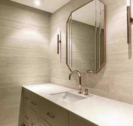 Wall Panel ITALIAN TRAVERTINE — decorative acoustic wall panel, sound absorption by RODESIGNE