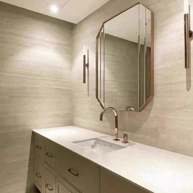 Wall Panel ITALIAN TRAVERTINE — decorative acoustic wall panel, sound absorption by RODESIGNE