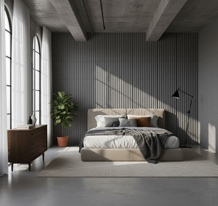 Panel GRILLE — decorative acoustic wall panel, sound absorption by RODESIGNE