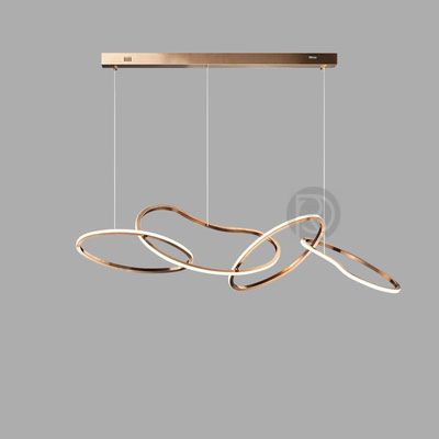 Chandelier CURVED RINGS by Rodesigne