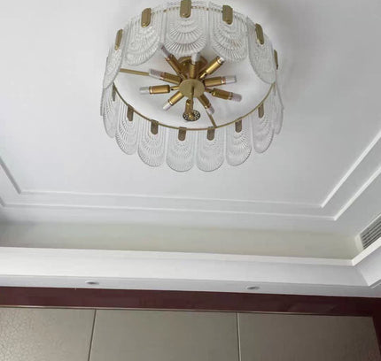 Chandelier ERNESTA — glass designer chandelier, custom lighting by RODESIGNE