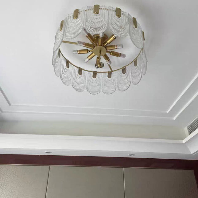 Chandelier ERNESTA — glass designer chandelier, custom lighting by RODESIGNE