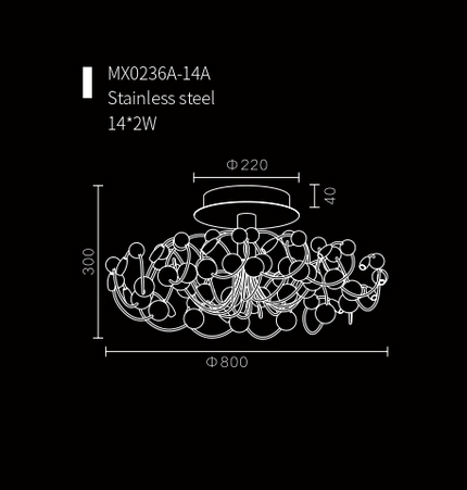 Ceiling Light PEDRA