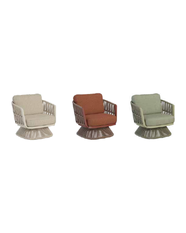MARRAKECH Swivel Lounge Armchair — Outdoor by Rodesigne