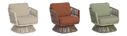 MARRAKECH Swivel Lounge Armchair — Outdoor by Rodesigne