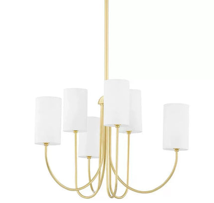 Chandelier ARLETTE by Rodesigne — natural brass finish