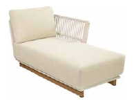 MARRAKECH Chaise Lounge Left Arm Module — Outdoor by Rodesigne