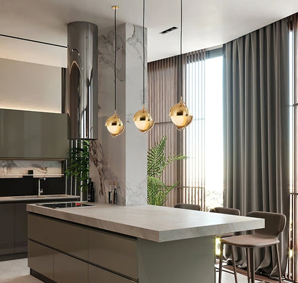 Pendant lamp ONIKS by Rodesigne — glass modern pendant light, custom designer lighting by RODESIGNE