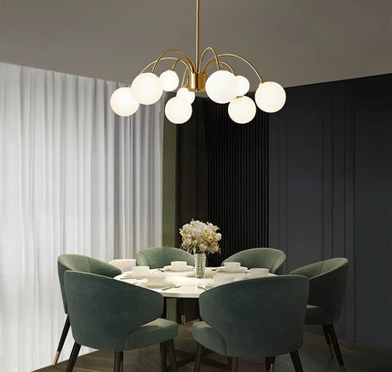 Chandelier PALES by Rodesigne — glass designer chandelier, custom lighting by RODESIGNE