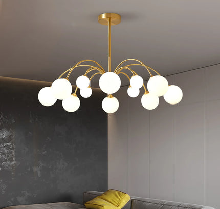 Chandelier PALES by Rodesigne — glass designer chandelier, custom lighting by RODESIGNE