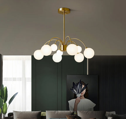Chandelier PALES by Rodesigne — glass designer chandelier, custom lighting by RODESIGNE