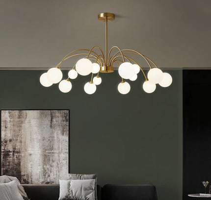 Chandelier PALES by Rodesigne — glass designer chandelier, custom lighting by RODESIGNE