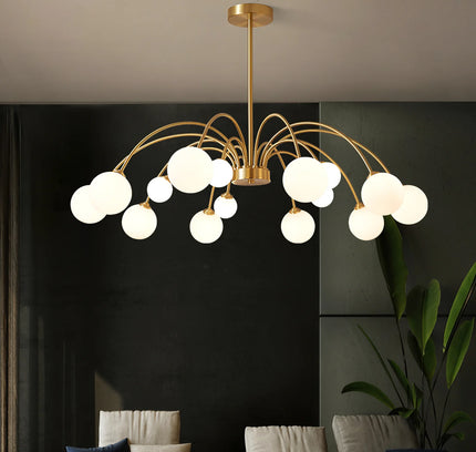 Chandelier PALES by Rodesigne — glass designer chandelier, custom lighting by RODESIGNE