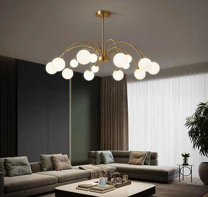 Chandelier PALES by Rodesigne — glass designer chandelier, custom lighting by RODESIGNE