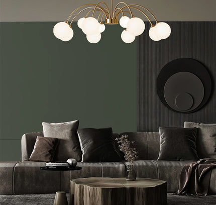 Chandelier PALES by Rodesigne — glass designer chandelier, custom lighting by RODESIGNE