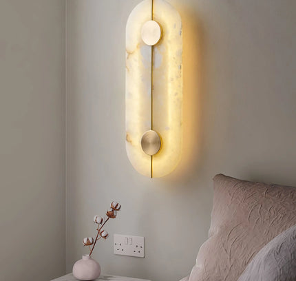 Wall lamp (Sconce) ARTIS by Rodesigne — alabaster wall sconce lamp, designer lighting by RODESIGNE