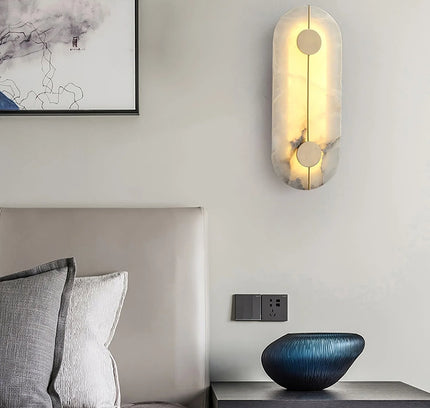 Wall lamp (Sconce) ARTIS by Rodesigne — alabaster wall sconce lamp, designer lighting by RODESIGNE