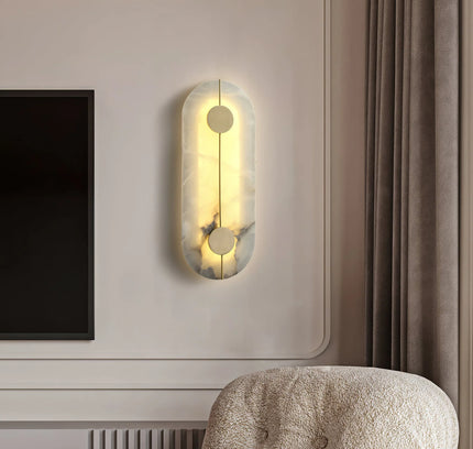 Wall lamp (Sconce) ARTIS by Rodesigne — alabaster wall sconce lamp, designer lighting by RODESIGNE