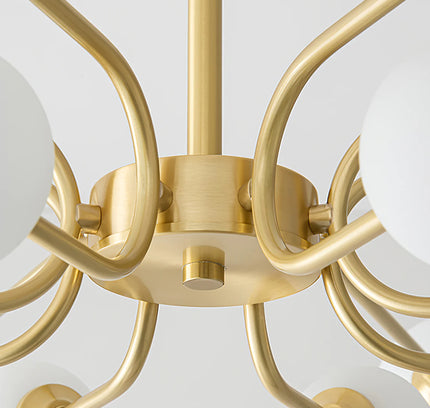 Chandelier BALU by Rodesigne — brass designer chandelier, custom lighting by RODESIGNE