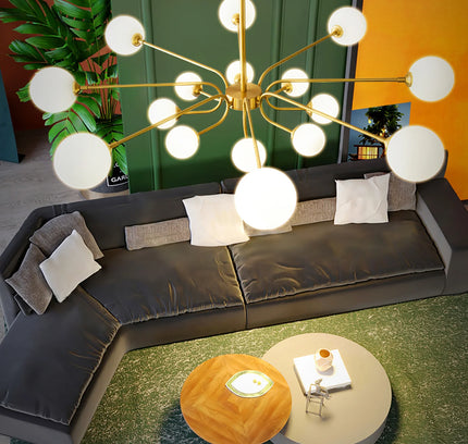 Chandelier BALU by Rodesigne — brass designer chandelier, custom lighting by RODESIGNE