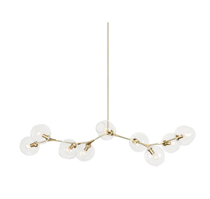 Chandelier BIFURCATION by Rodesigne — glass designer chandelier, custom lighting by RODESIGNE