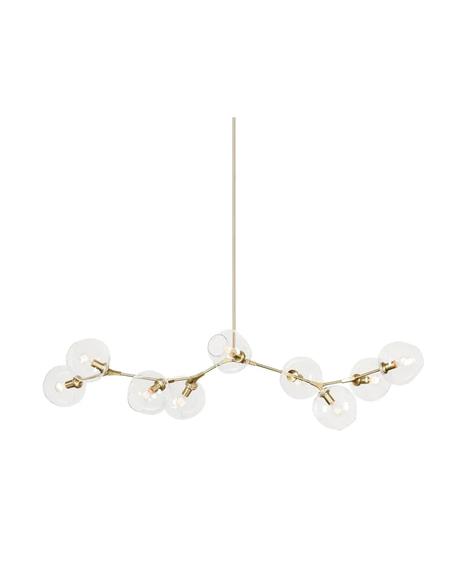 Chandelier BIFURCATION by Rodesigne — glass designer chandelier, custom lighting by RODESIGNE
