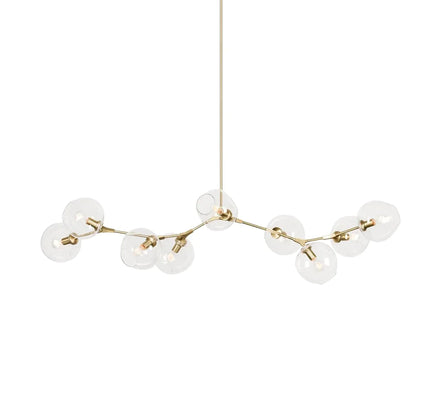 Chandelier BIFURCATION by Rodesigne — glass designer chandelier, custom lighting by RODESIGNE