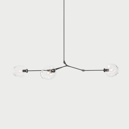 Chandelier BIFURCATION by Rodesigne — glass designer chandelier, custom lighting by RODESIGNE