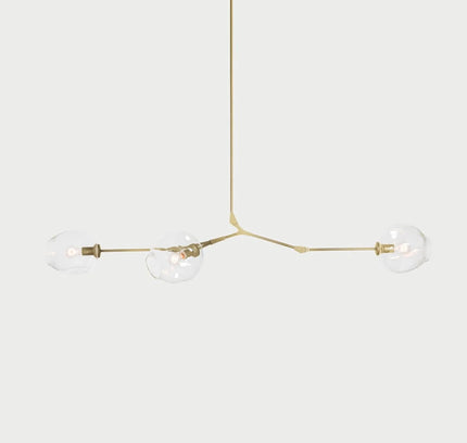 Chandelier BIFURCATION by Rodesigne — glass designer chandelier, custom lighting by RODESIGNE