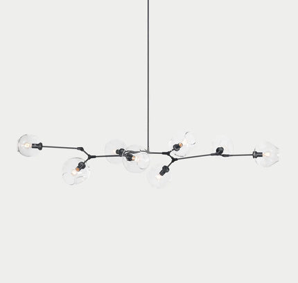 Chandelier BIFURCATION by Rodesigne — glass designer chandelier, custom lighting by RODESIGNE