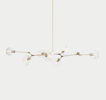 Chandelier BIFURCATION by Rodesigne — glass designer chandelier, custom lighting by RODESIGNE