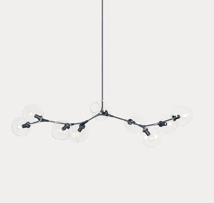 Chandelier BIFURCATION by Rodesigne — glass designer chandelier, custom lighting by RODESIGNE