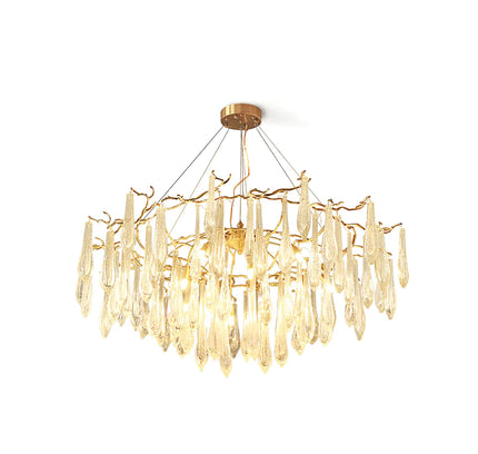 Chandelier BRANCH by Rodesigne — brass designer chandelier, custom lighting by RODESIGNE