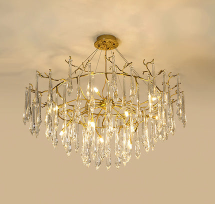 Chandelier BRANCH by Rodesigne — brass designer chandelier, custom lighting by RODESIGNE